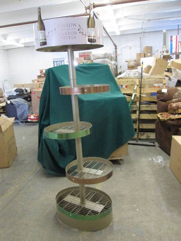 lot 246 image: Wine Bottle Metal Display Stand or ...