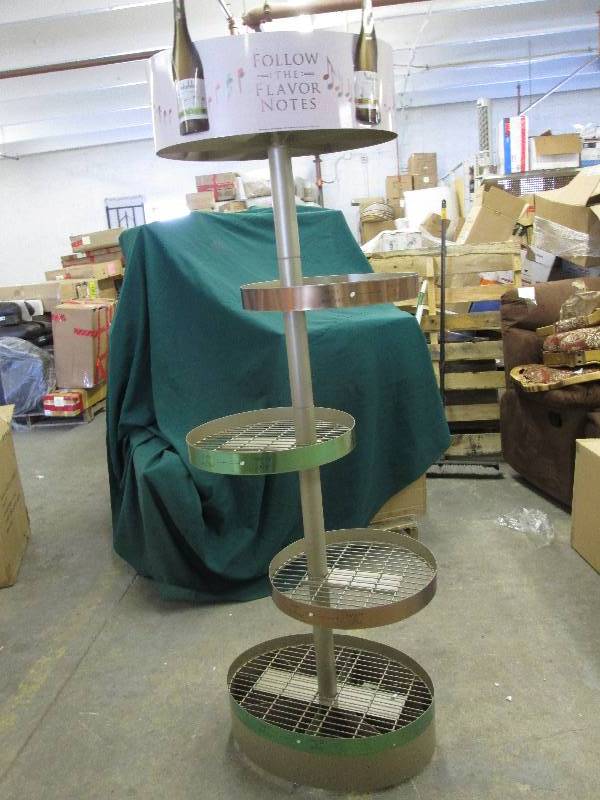 lot 247 image: Wine Bottle Metal Display Stand or ...