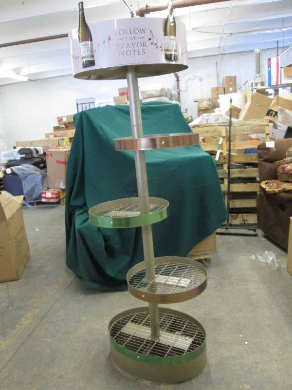 lot 248 image: Wine Bottle Metal Display Stand or ...