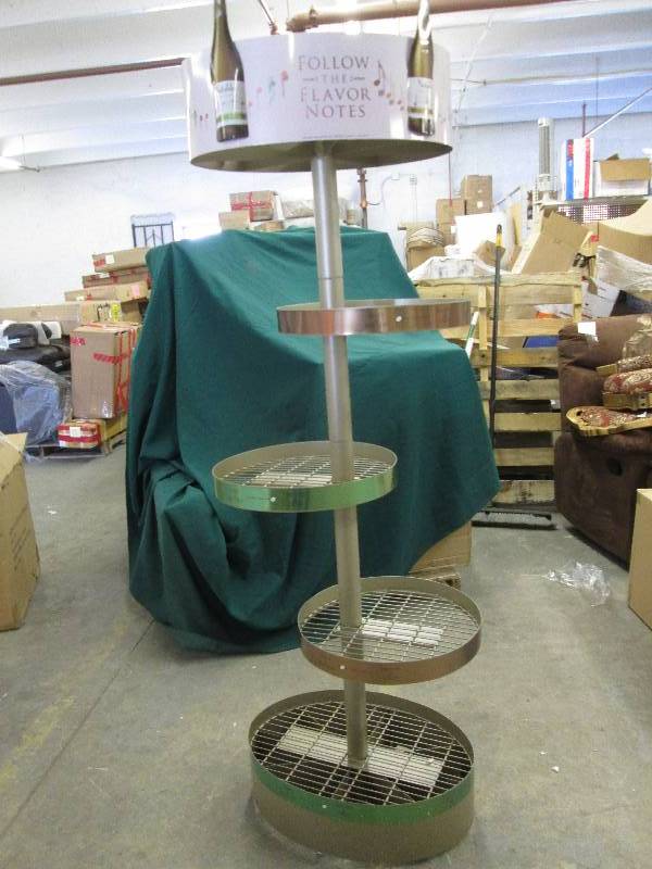 lot 250 image: Wine Bottle Metal Display Stand or ...