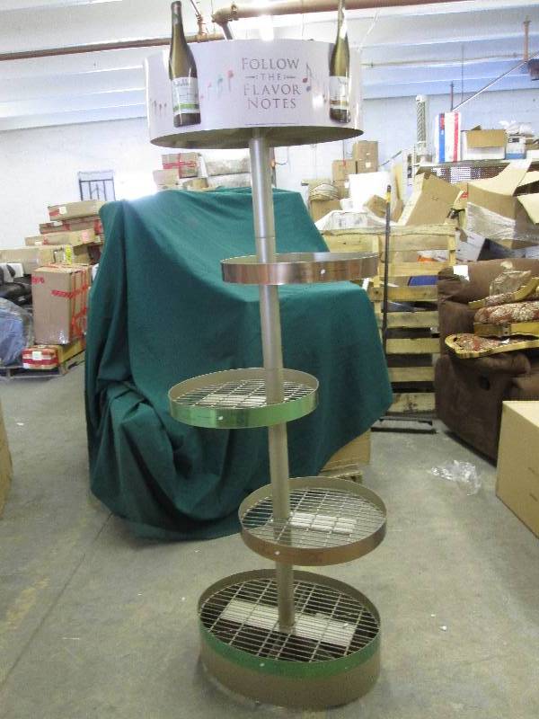 lot 251 image: Wine Bottle Metal Display Stand or ...