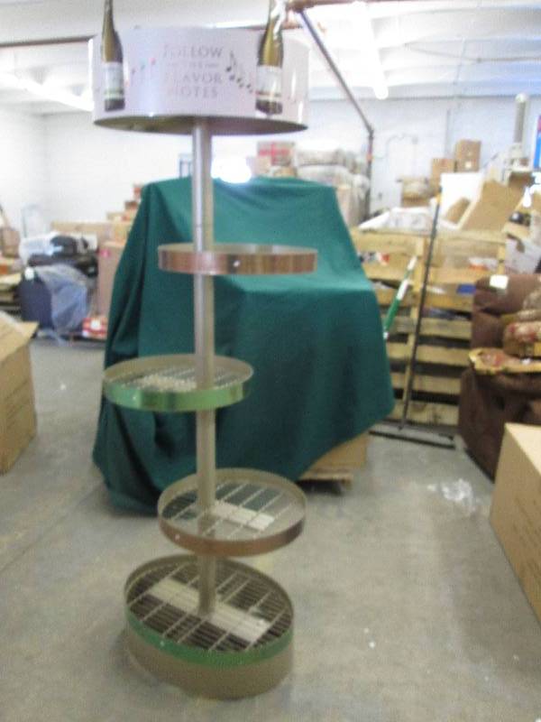 lot 253 image: Wine Bottle Metal Display Stand or ...
