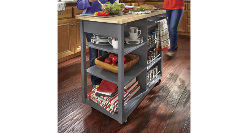 lot 23 image: Kitchen Cart open box Retail $249.9...