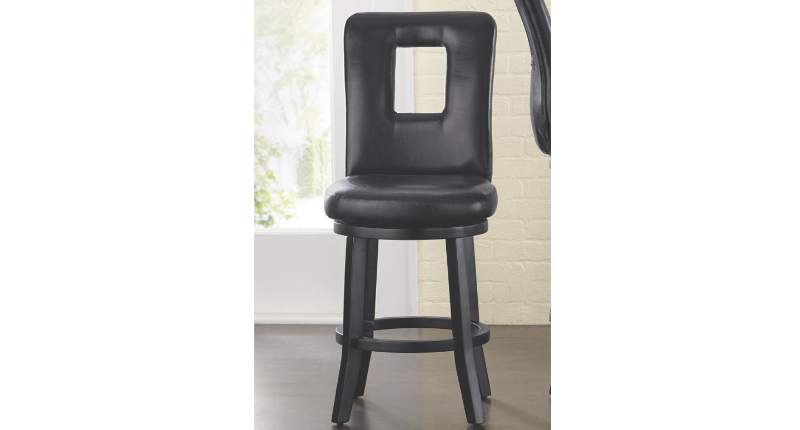 lot 37 image: Stool with Cutout Back open box Ret...