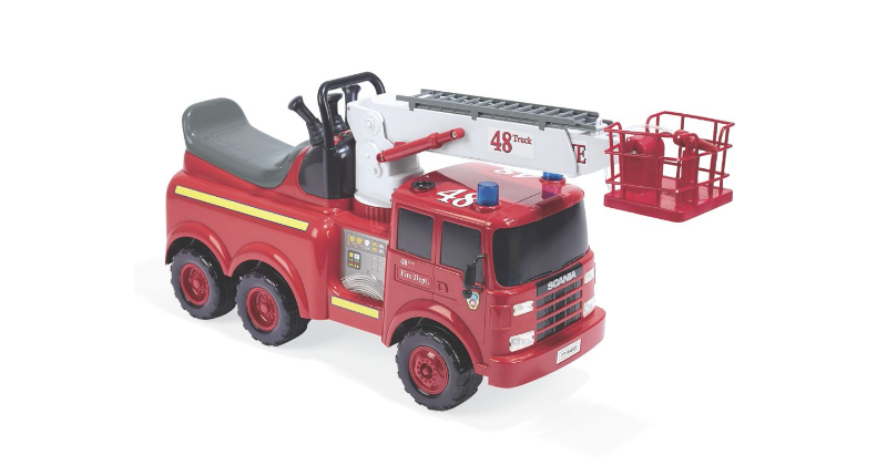 lot 89 image: Action Fire Engine Ride-on Toy open...