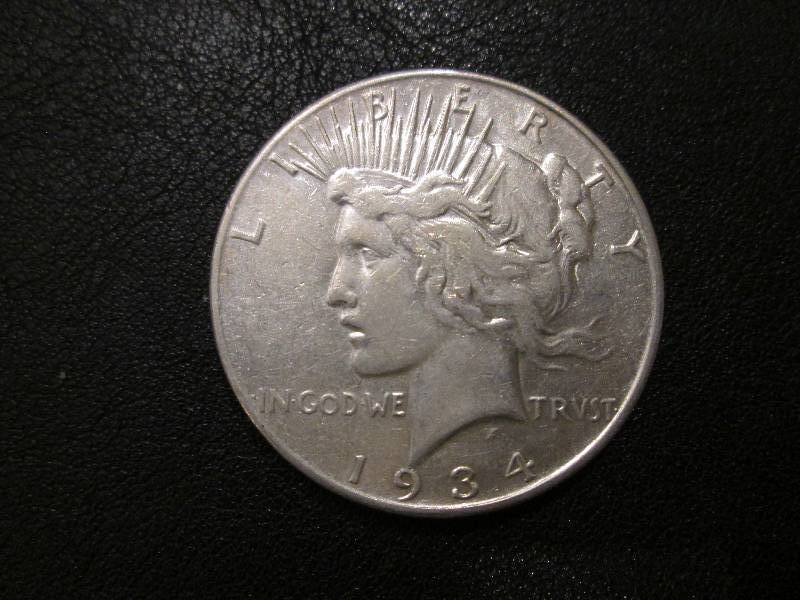 1934 S Silver Dollar...