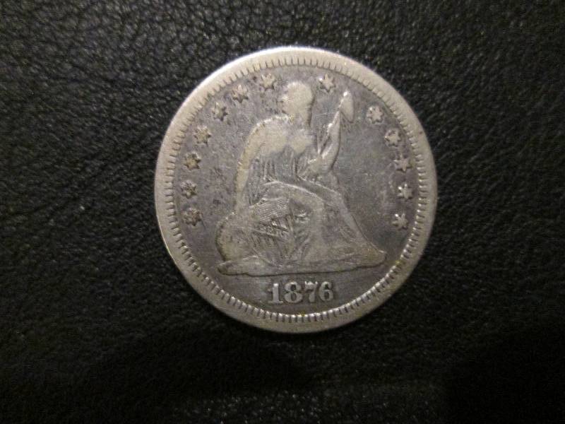 1876 CC Quarter Dollar...