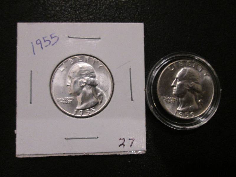 1955 and 1959D Uncirculated  Quarte...