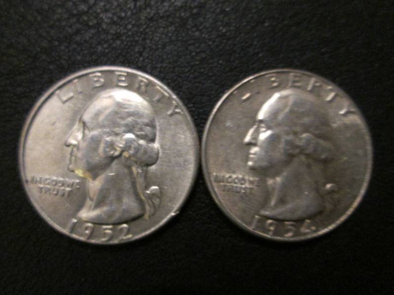 1952 D and 1954 S Quarters...