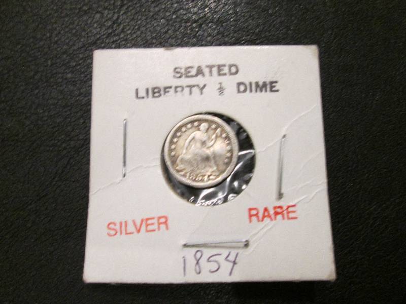 1854 Seeded Liberty One Half Dime...
