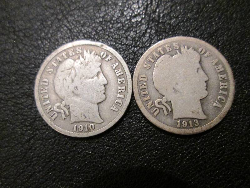 1910 and 1913 Dimes...