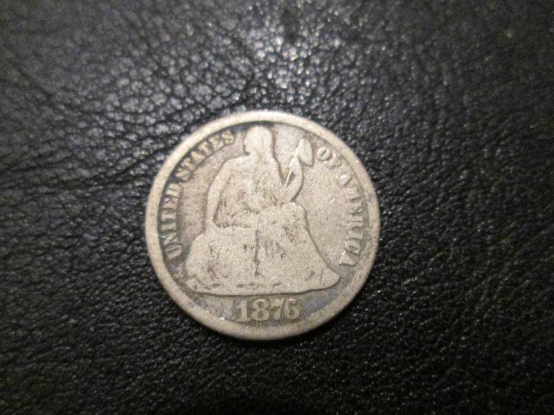1876 CC Dime...