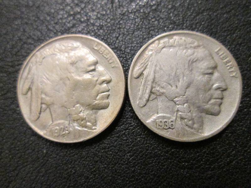 1936 and 1929 Buffalo Nickels ...