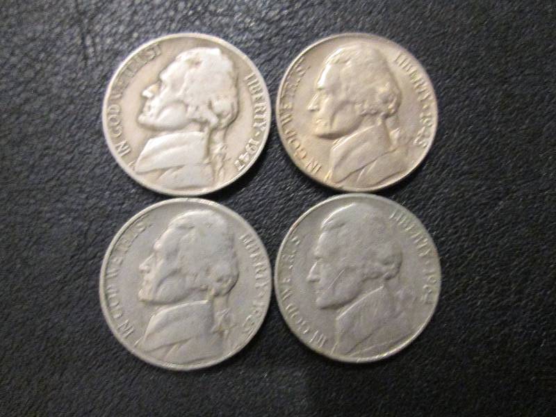 1947 ,1948, 1963 and 1964 Nickels ...