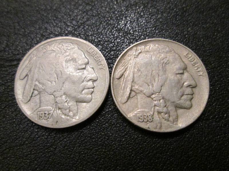 1937 D and 1938 D Nickels...