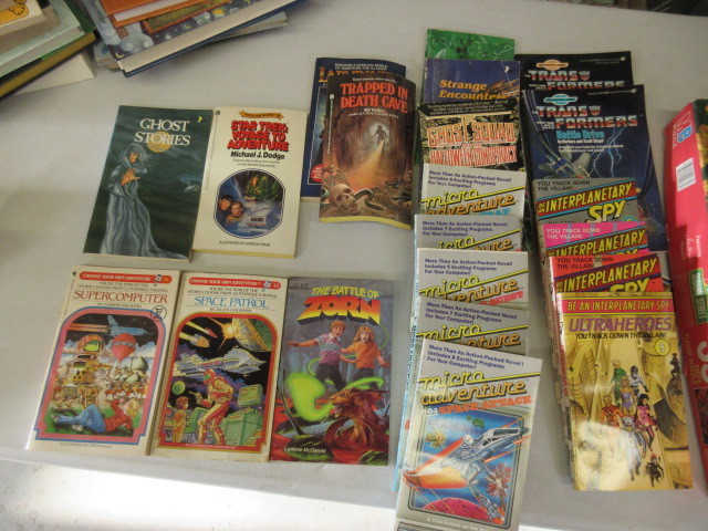 SUPER HERO, SPACE AND MYSTERY PAPERBACKS