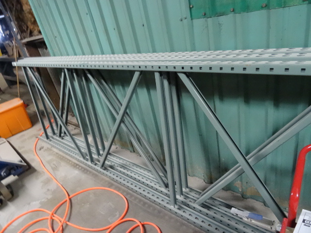 lot 14 image: 48 x 144 tear drop pallet rack upri...