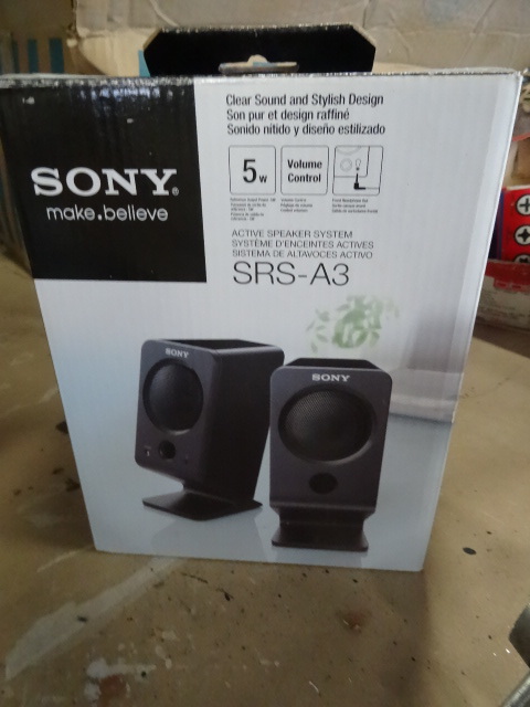 Sony SRS A3 active speaker system. | K & C Auctions Eden