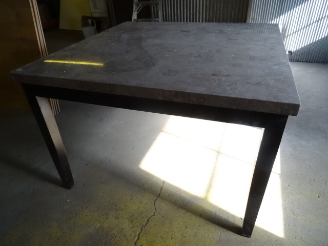lot 79 image: 54 x 54 x 36 kitchen tabe. Artifica...