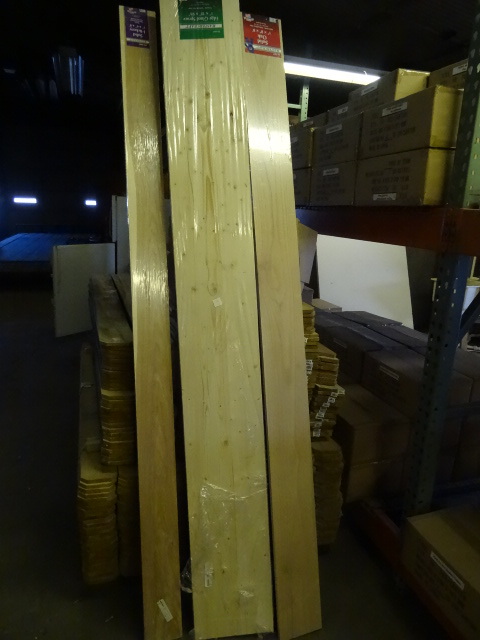 lot 83 image: 1 x 12 x 96 edge glued spruce.  1 x...