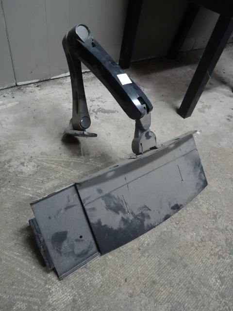lot 105 image: Wall mount swivel arm monitor stand...