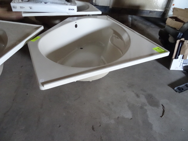 lot 134 image: American Standard fiber glass tub. ...