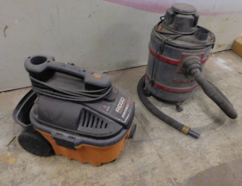 Two Shop Vacuums