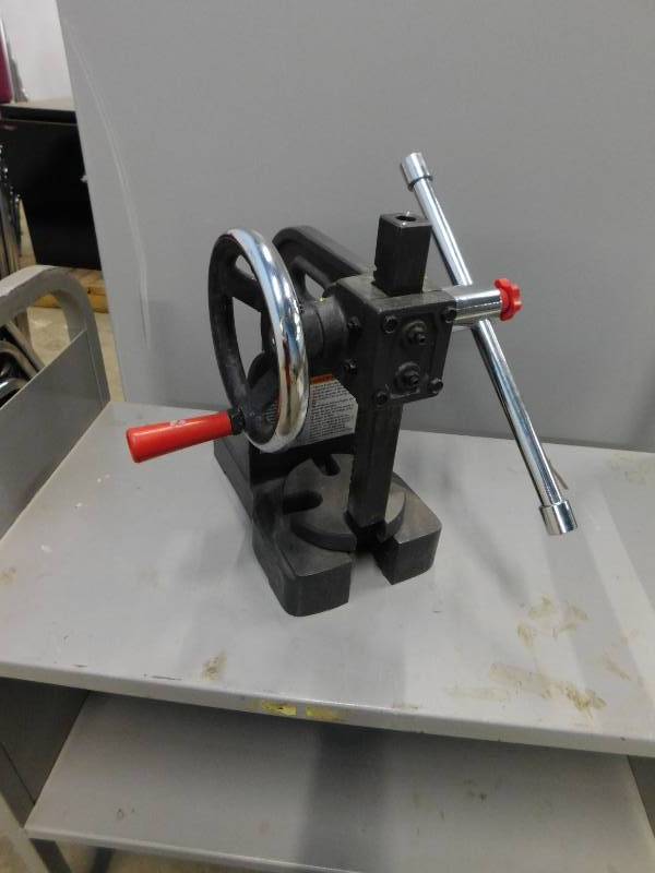 Dayton 1 Ton Arbor Press with Metal Rolling Cart