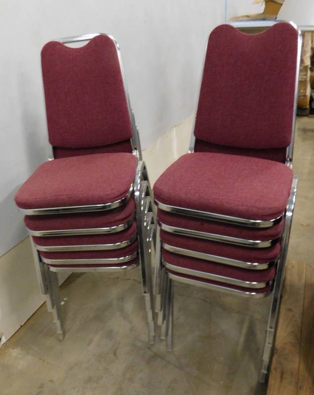 10 - Stackable Chairs & 1 - Backless Chair