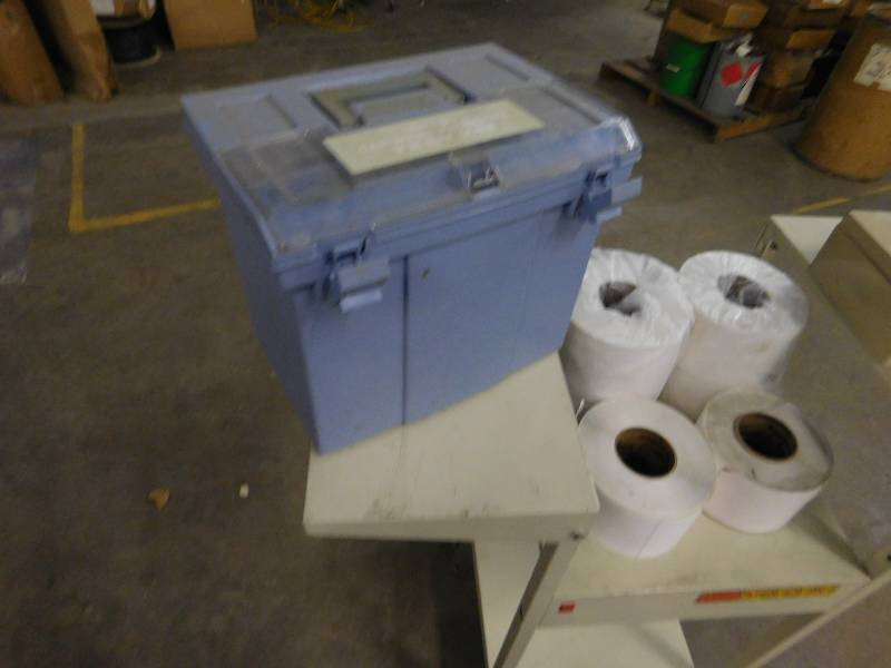 Misc. Lot of Office Supplies with Rolling Cart