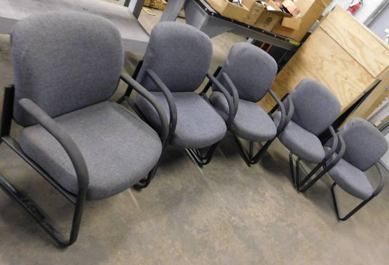 5 Grey Chairs