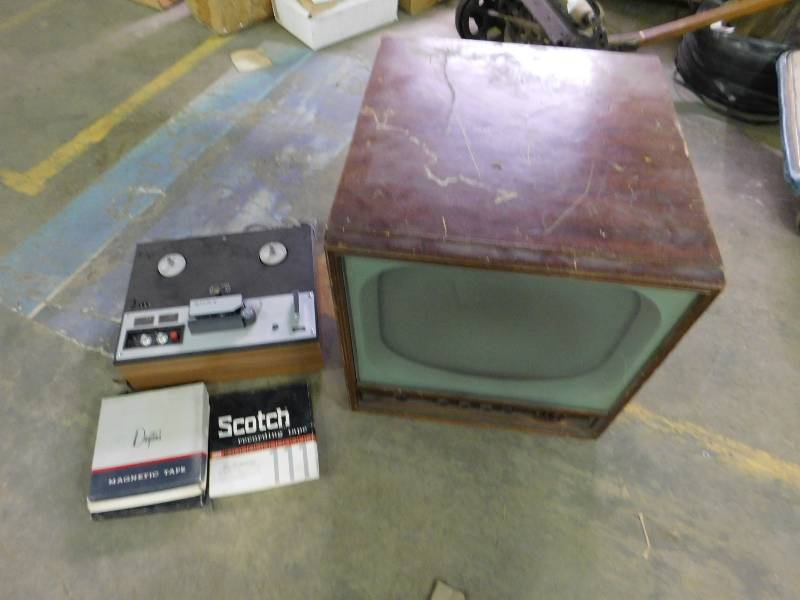 Antique TV & Sony Reel to Reel