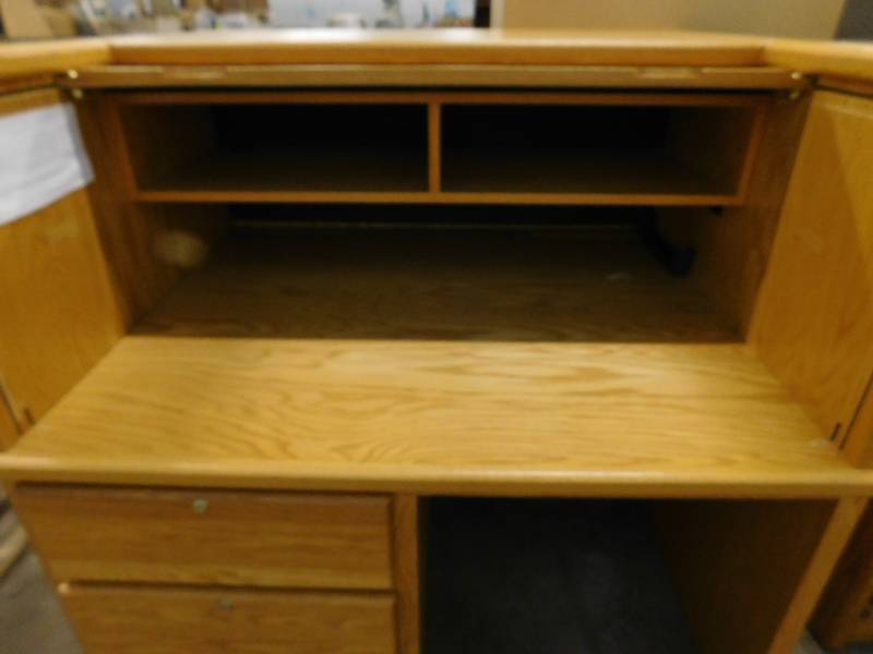 Roll Top Desk - 49(w) x 45(d) x 43.75(d)