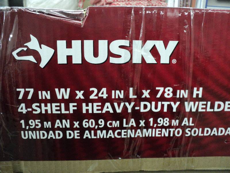 lot 2 image: Husky 4 shelf heavy duty welded sto...