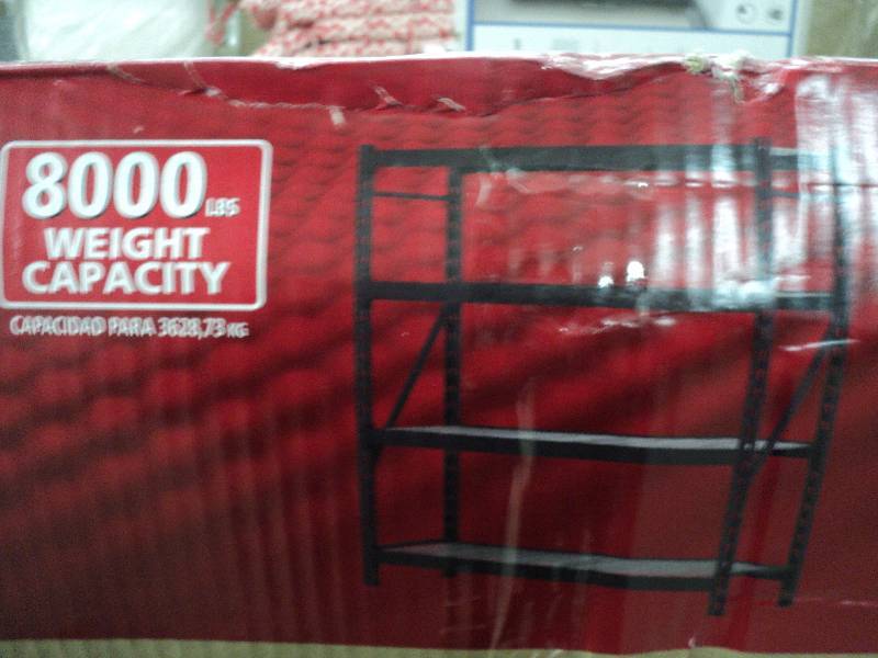 lot 3 image: Husky 4 shelf heavy duty welded sto...