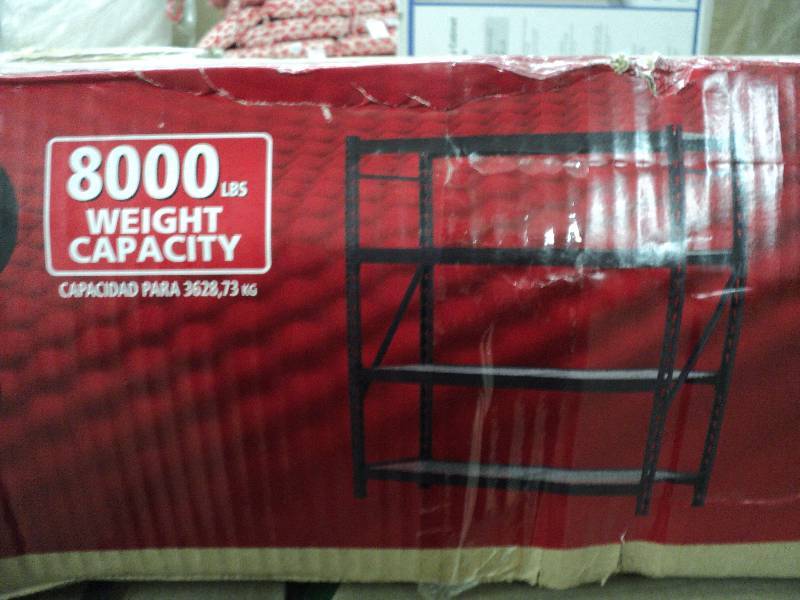 lot 5 image: Husky 4 shelf heavy duty welded sto...