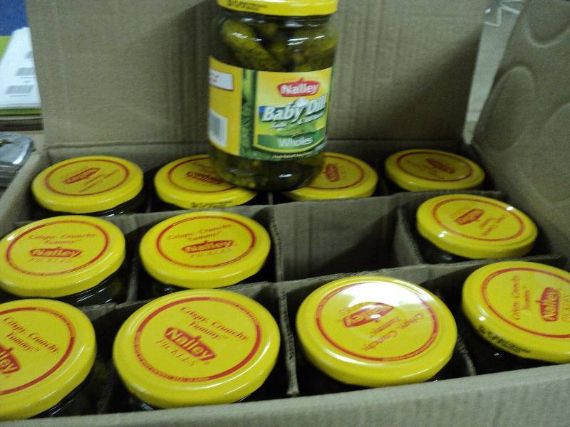 lot 24 image: Nalley baby pickles, case of 12...