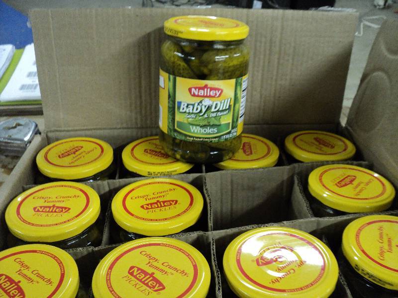 lot 25 image: Nalley baby pickles, case of 12...