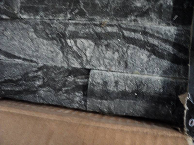 lot 36 image: 2 cases of stacked stone panels, 6i...