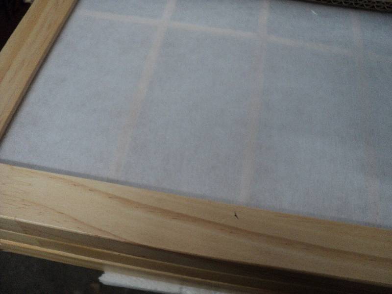 lot 52 image: 3ft tall window screen natural 3 pa...