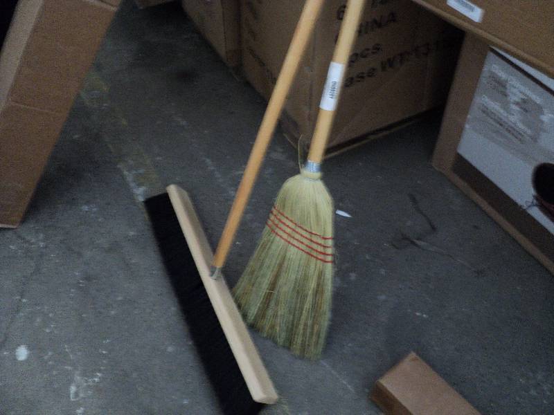 lot 58 image: 2 brooms...