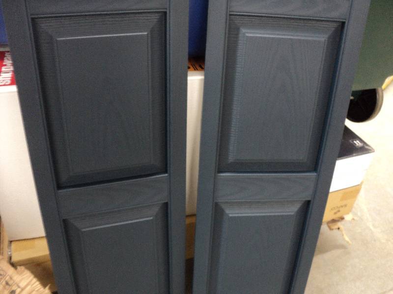 lot 60 image: 3 pairs of midnight blue shutters...