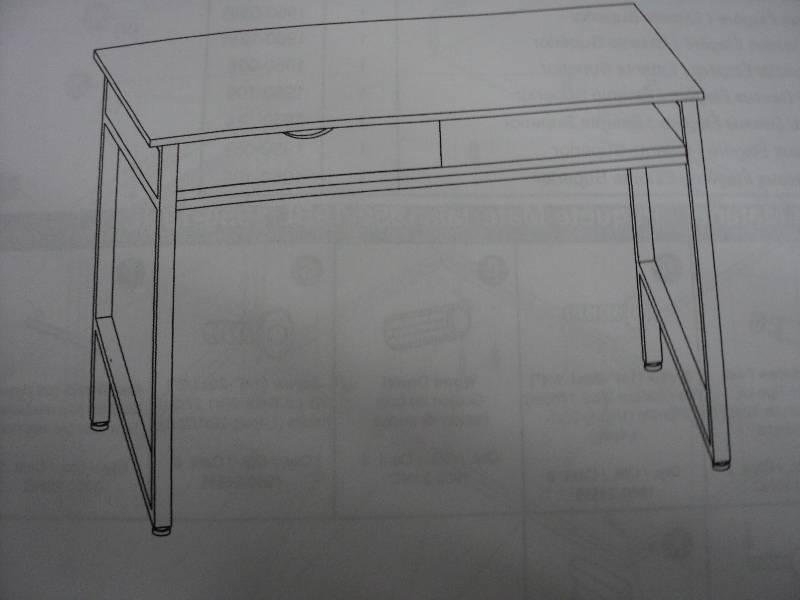lot 63 image: safco single drawer office desk, es...