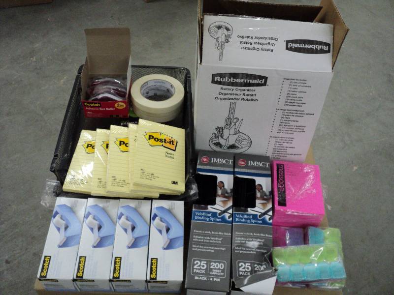 lot 74 image: office lot, universal trays, tape, ...