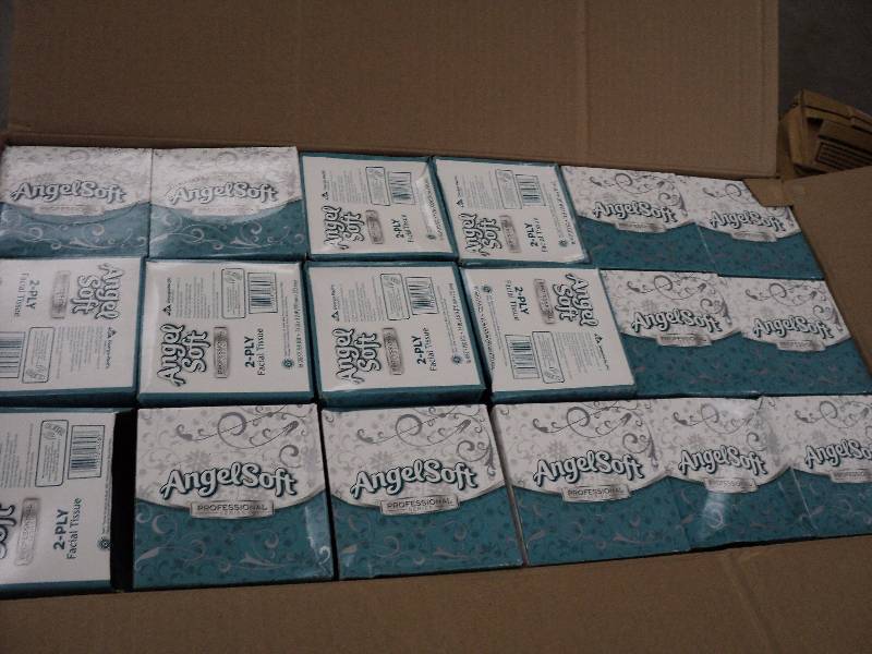 lot 84 image: Angel soft 2 ply facial tissues, 36...