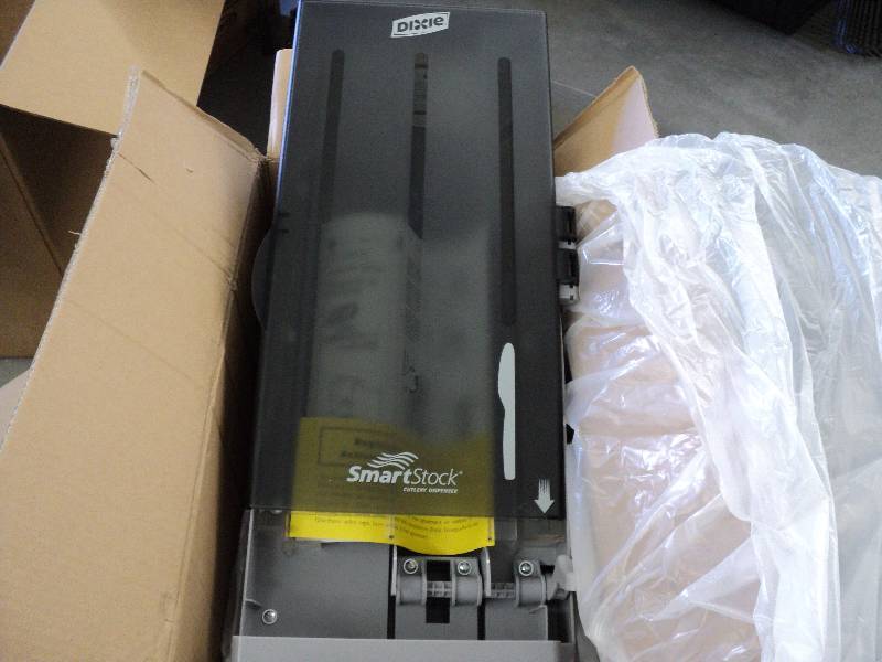 lot 88 image: Dixie smart stock cutlery dispenser...