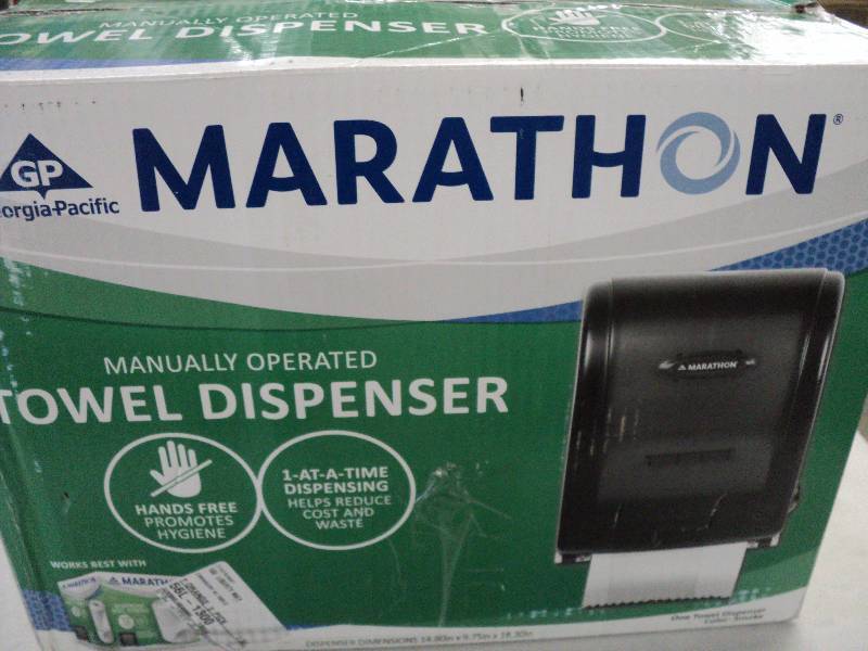 lot 96 image: marathon towel dispenser...