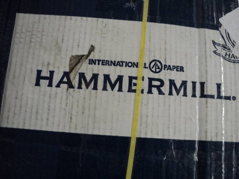 lot 100 image: 1 box full of hammermill copy paper...