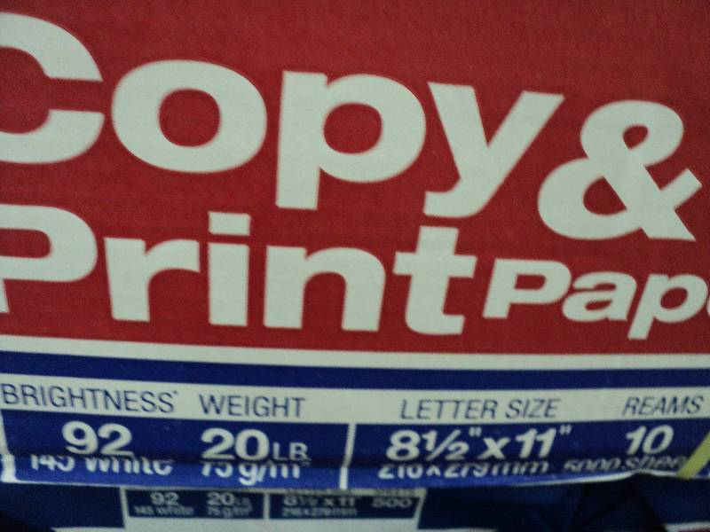 lot 110 image: 5000 sheets Costco copy and print p...