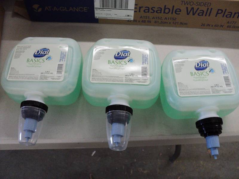 lot 113 image: Dial basics 3 bottles, 42.2 oz...